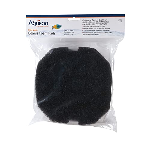 Aqueon QuietFlow Coarse Foam Pad, Medium/Large, Pack of 2