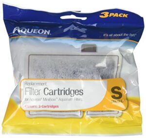 aqueon aquarium fish tank replacement filter cartridges small – 3 pack