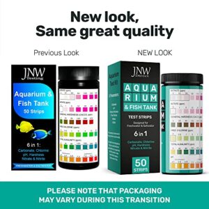 Aquarium Test Strips - 9-in-1 Aquarium Test Kit with eBook - Aquarium Water Test Kit with Quick and Accurate Fish Tank Test Strips - 100 Test Strips by JNW Direct