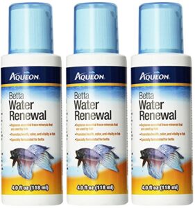 aqueon (3 pack) water renewal betta, 4-ounce