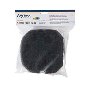 aqueon quietflow coarse foam pads, small, pack of 2