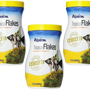 (Pack of 3) Aqueon Tropical Flakes, 7.12 Ounces each