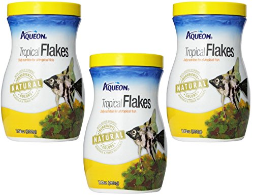 (Pack of 3) Aqueon Tropical Flakes, 7.12 Ounces each