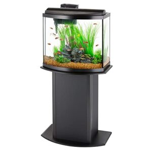 Aqueon Pedestal Bow Aquarium Stand, 26" W X 29" H, 29 LB, Black