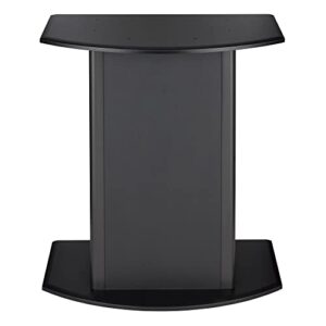 Aqueon Pedestal Bow Aquarium Stand, 26" W X 29" H, 29 LB, Black