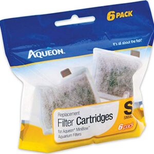 Aqueon Filter Cartridge, Small, 24-Pack (4 Packages with 6 Filters each)