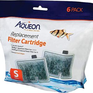 Aqueon Filter Cartridge, Small, 24-Pack (4 Packages with 6 Filters each)