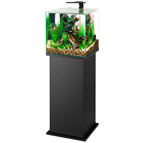 Aqueon Black Pedestal Aquarium Stand, 15" L X 15" W, 15 in