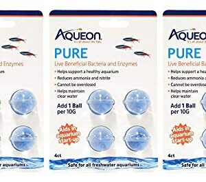 Aqueon 12 Pack of Pure Live Beneficial Bacteria and Enzymes Supplement for Aquariums, Treats Up to 10 Gallons Each3