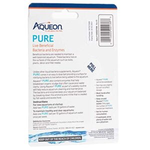 Aqueon 12 Pack of Pure Live Beneficial Bacteria and Enzymes Supplement for Aquariums, Treats Up to 10 Gallons Each3