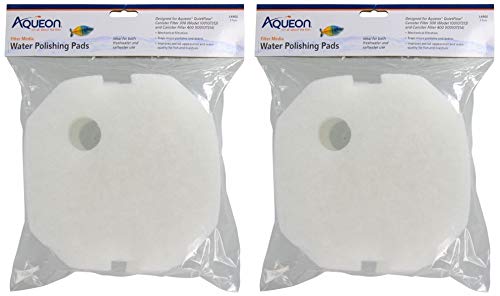 Aqueon 4 Pack of QuietFlow Water Polishing Pads, Small