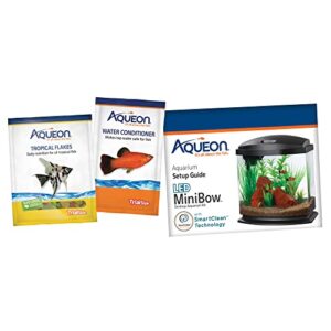 Aqueon 00800197: Aquarium Kit Mini Bow Led Blue 1G