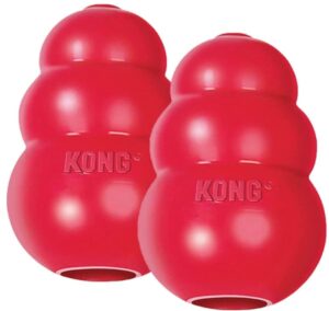 kong classic medium dog toy red medium pack of 2