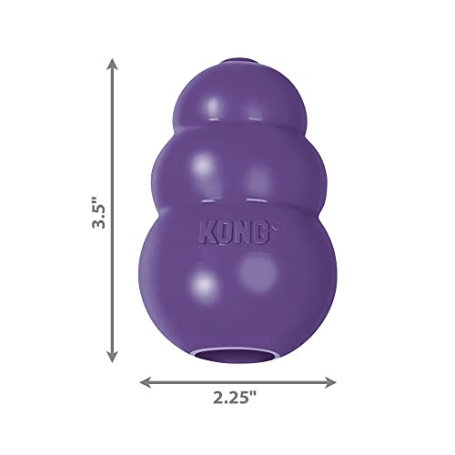 KONG Senior Dog Toy - Gentle Natural Rubber Dog Treat Dispensing Toy - for Medium Dogs