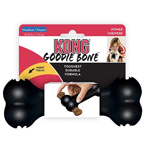KONG Extreme Goodie Bone for Power Chewers - Dog Chew Bone & Treat Dispensing Toy - for Medium Dogs