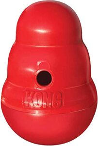 kong wobbler dog toy – interactive dog treat dispensing toy – for large dogs
