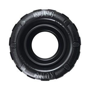 kong extreme tire for power chewers – treat dispensing dog toy – for medium/large dogs