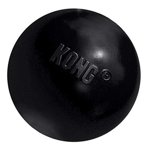 KONG - Extreme Ball - Durable Rubber Dog Toy for Power Chewers, Black - for Medium/Large Dogs