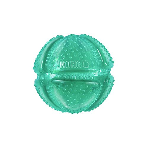 KONG - Squeezz Dental Ball - Unique Flexible Texture, Teeth and Gum Cleaning Dog Toy - for Medium/Large Dogs