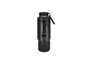 kong h2o insulated dog water bottle & travel bowl, 25 oz – black
