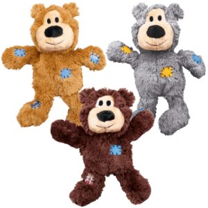 Kong Wild Knots Bears Durable Dog Toys Size:Small/Med Pack of 2 Small Breeds