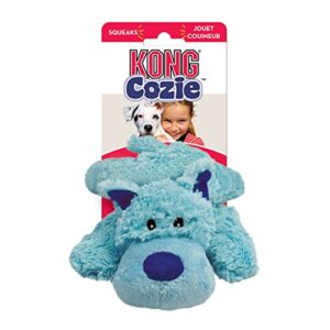 KONG Cozie Baily the Blue Dog, Medium Dog Toy, Blue