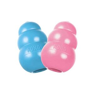 kong small puppy teething toy – colors may vary (2 pack)