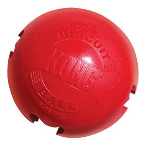 KONG - Biscuit Ball - Durable Rubber, Treat Dispensing Toy - for Small Dogs