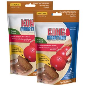 kong – marathon (2 pack, 4 pieces total) – peanut butter flavor – small dog treats