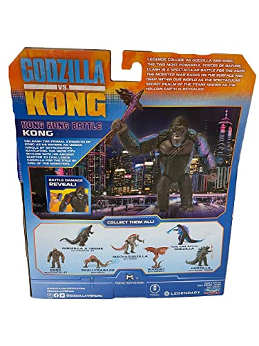 MonsterVerse Godzilla vs. Kong 6" Hong Kong Battle (Kong 6" Hong Kong Battle)