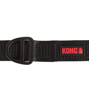 KONG Max HD Traffic Handle Ultra Durable Quick Control Leash 6' (Black)