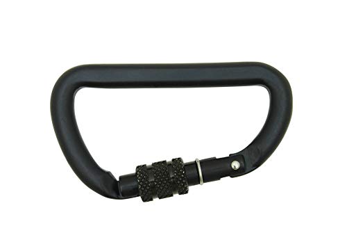 Kong Mini D Screw Gate Carabiner Black