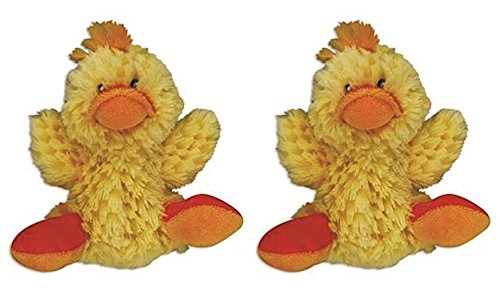 Kong Low Stuffing with Squaker dog Toy Small Color:Duck Size:Pack of 2