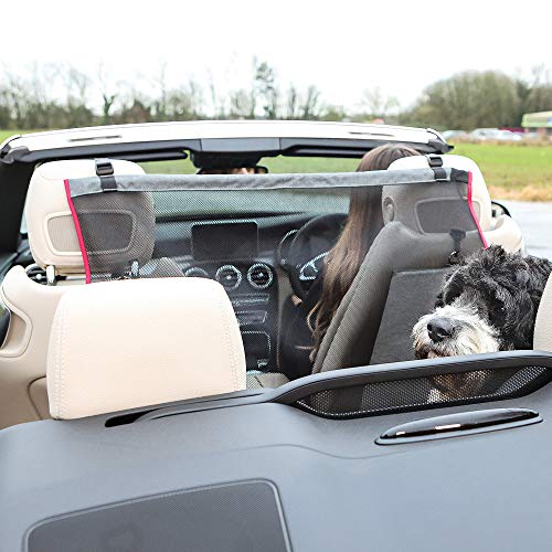 KONG Dog Car Barrier - Protective Mesh Net Car Seat Divider for Pets with Adjustable Straps