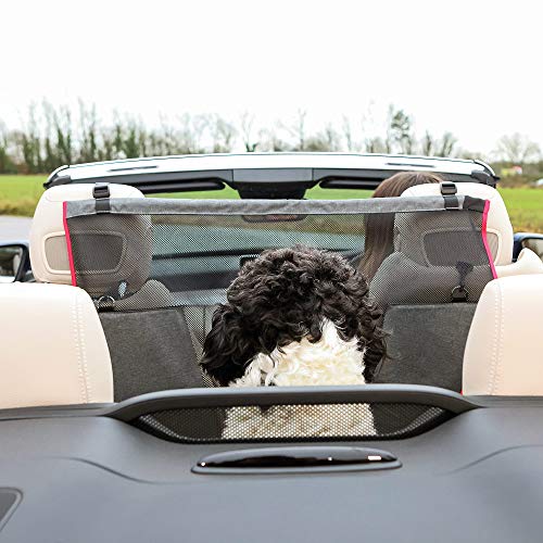 KONG Dog Car Barrier - Protective Mesh Net Car Seat Divider for Pets with Adjustable Straps