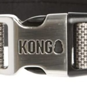 KONG Comfort Neoprene Ultra Padded Dog Collar Large Grey