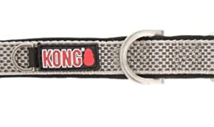 KONG Comfort Neoprene Ultra Padded Dog Collar Large Grey