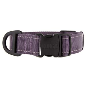 kong max ultra durable dog collar (large, purple)