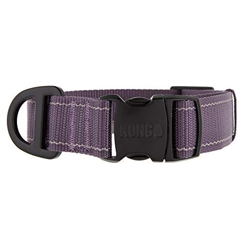 KONG Max Ultra Durable Dog Collar (Large, Purple)