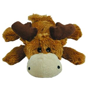 kong – cozie marvin moose – indoor cuddle squeaky plush dog toy – for small dogs