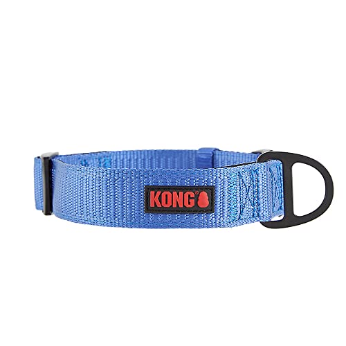 KONG Max HD Ultra Durable Neoprene Padded Dog Collar (Large, Blue)