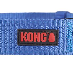 KONG Max HD Ultra Durable Neoprene Padded Dog Collar (Large, Blue)