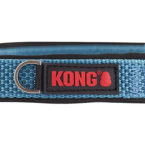 KONG Comfort Neoprene Padded Dog Collar Offered by Barker Brands Inc. (Medium, Blue)