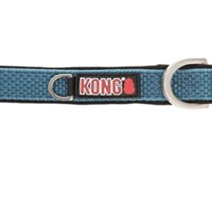 KONG Comfort Neoprene Padded Dog Collar Offered by Barker Brands Inc. (Medium, Blue)