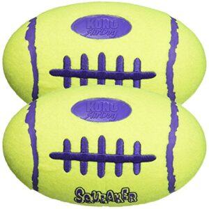 kong air dog squeaker dog toy, large 2-pack