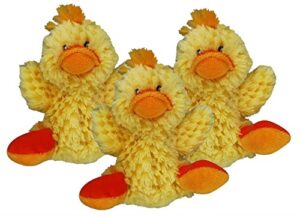 kong dr. noy’s platy duck plush dog toy [set of 3]