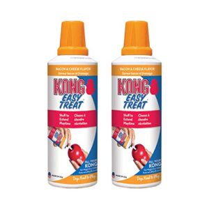 kong – easy treat – dog treat paste – 8 ounce (2 pack) – bacon and cheese
