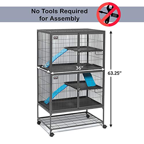 MidWest Homes for Pets 182 Ferret Nation Double Story Unit, 1-Year Manufacturer Warranty