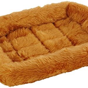 18L-Inch Cinnamon Dog Bed or Cat Bed w/ Comfortable Bolster | Ideal for XS Dog Breeds & Fits a 22-Inch Dog Crate | Easy Maintenance Machine Wash & Dry | 1-Year Warranty