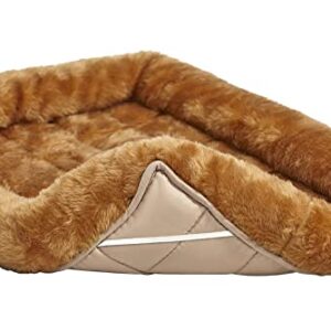 18L-Inch Cinnamon Dog Bed or Cat Bed w/ Comfortable Bolster | Ideal for XS Dog Breeds & Fits a 22-Inch Dog Crate | Easy Maintenance Machine Wash & Dry | 1-Year Warranty